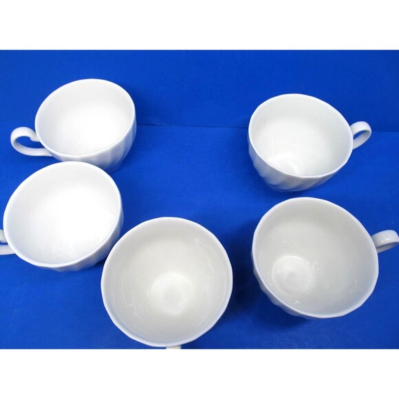 Johnson Brothers Regency Vintage White Cups Only No Saucers Set Of 5 - Picture 6 of 7
